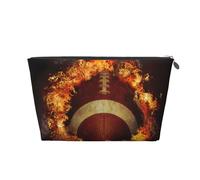 Football américain Flamboyant imprimé, Trousse de Toilette Trousse de Maquillage Sac à cosmétiques Trousse de Toilette de Voyage Portable