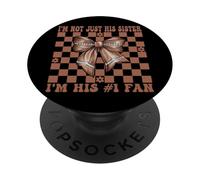 Football américain, Je ne suis Pas Seulement sa sœur, Je suis sa Fan #1 PopSockets PopGrip Adhésif