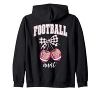 Football Aunt,Loud Proud Football Cheer Aunt,Football Auntie Sweat à Capuche