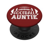 Football Auntie Loud Proud Football Cheer Aunt Football Team PopSockets PopGrip Adhésif