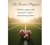 Football baby shower guest book hardcover blank lined