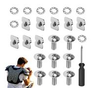 Football Backplate Screws - 26-Piece Heavy Duty Replacement, Battle Backplate Screws | Enable Dependable Mounting of Soccer Football Targets and Webbing Belt Clips, Ensuring All Components Remain Ste