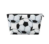 Football, Ballons De Football, Sports, Trousse de Toilette Trousse de Maquillage Sac à cosmétiques Trousse de Toilette de Voyage Portable