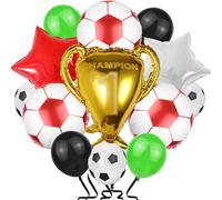 Football Balloons, Black White Green Classic Printed Football Balloons, World Cup Decorations Football Party, Children'S Birthday Party, Sport, Football Theme Party