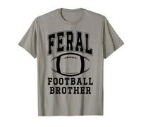 Football Brother Feral Football Big Little Bro Greatest Fan T-Shirt