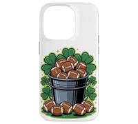 Football Bucket St. Patrick's Day Shamrock Coque pour iPhone 14 Pro