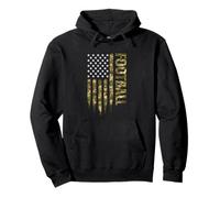 Football Camouflage Patriotique USA Drapeau Américain Sweat à Capuche