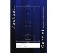 Football Carnet Rapports de match et d'analyse stratégique Taille A4 (Grand format)