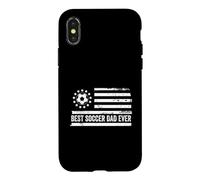 Football Coach Team Player US American Flag Patriotic Retro Coque pour iPhone X/XS