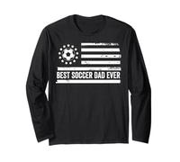 Football Coach Team Player US American Flag Patriotic Retro Manche Longue