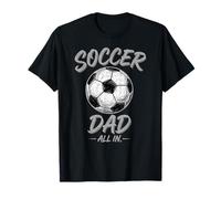 Football Dad All in Commitment Graphic with Ball Illustration T-Shirt