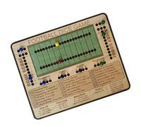 Football Dice Game, Wooden Tabletop Playset, Strategy Board Kit, Portable Family Entertainment Compact Design Home Party Travel Kids Adults Social Fun Group Activity Indoor Outdoor Recreation