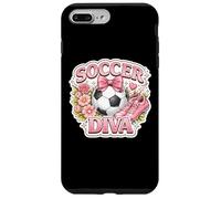 Football Diva Girl Player Lover Woman Coach Fan Football Mom Coque pour iPhone 7 Plus/8 Plus