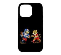 Football Eagle vs Cheetah Mascot Sports Graphic Coque pour iPhone 14 Pro Max