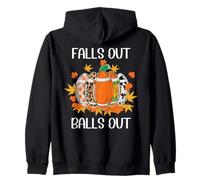 Football Falls Out Balls Out Tis The Season for Touchdowns Sweat à Capuche