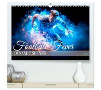 FOOTBALL FEVER Dynamic scenes (High Quality Premium Wall Calendar 2026 DIN A2 landscape),CALVENDO 12 Month Wall Calendar: Cool moves and fast game
