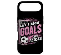 Football, Fille | Joueur de Football, la Vie est à Propos des objectifs et des Passes décisives Coque pour iPhone Air