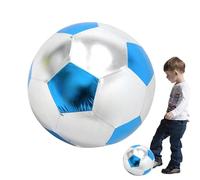 Football For Kids - Simulation Cloth-Covered Soccer Ball | Interactive Blow Up Inflatable Beach Ball | Soft, Lightweight, Portable, For Children And Teenagers Outdoor Garden Pool Beach Backyard Play