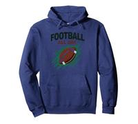 Football Forever NA NK Gridiron Passion Sweat à Capuche, Unisexe pour Adultes, Bleu Marine, S