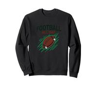 Football Forever NA NK Gridiron Passion Sweatshirt, Unisexe pour Adultes, Noir, XXL
