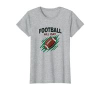 Football Forever NA NK Gridiron Passion T-Shirt, Femme, Gris Chiné, XXL