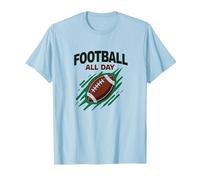 Football Forever NA NK Gridiron Passion T-Shirt, Homme, Bleu Céleste, M