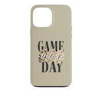 Football Game Day Camo Leopard Plaid Motif Neutre Coque pour iPhone 13 Pro Max