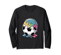 Football Glace Glace Sprinkles Dripping Sports Manche Longue