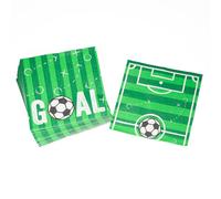Football Goal Lot de 20 serviettes 3 plis