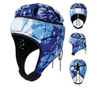 Football Headgear, Adjustable Soccer Head Protector Guards, 18.90x20.50 inches Lightweight Sports Head Protection Gear for Youth Boys Girls Kids Teens, Comfortable and Durable Safety Equipment