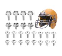 Football Helmet Repair Kit | 24 Pieces Rust Resistant | Stainless Steel Football Helmet Screws | for Baseball Softball Youth Girls Boys Beginners