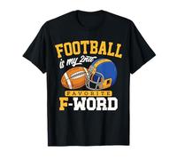 Football is My Second Favorite F Word Funny Touchdown Cadeaux T-Shirt