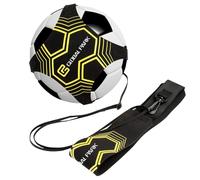 Football Kick/Lancer Entraîneur Solo Entraînement Pratique de Contrôle de l'Aide à la Formation Ceinture Réglable pour Enfants Adultes (Noir)