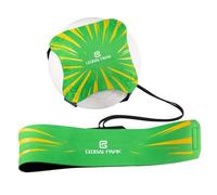 Football Kick/Lancer Entraîneur Solo Entraînement Pratique de Contrôle de l'Aide à la Formation Ceinture Réglable pour Enfants Adultes (Vert)