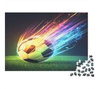 Football Lumineux Puzzles 1000 Pièces Cadeau Unique Grassland Jeu Éducatif Challenge Toy À De Qualité Supérieure Peinture Art pour Adultes Enfants 1000pcs (75x50cm)