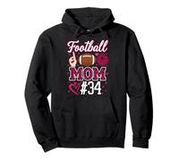 Football Mom #34 Une mère, Une Femme, Une supportrice, Une Fille, Un Fils, Fan Sweat à Capuche