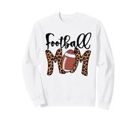 Football Mom, Mothers Day Mom Leopard American Football Mama Sweatshirt