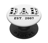 Football Papa 2007 Anniversaire Père Fête Pères Vintage PopSockets PopGrip Adhésif