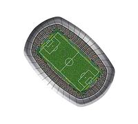 Football Parti Plaque 18x27 cm - Lot de 8