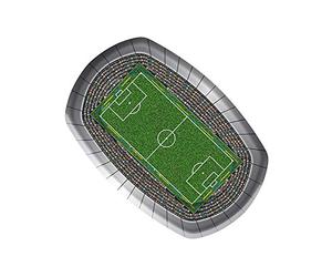 Football Parti Plaque 18x27 cm - Lot de 8
