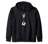 Football Player Coach Team Cool Retro Vintage 90s Alt Metal Sweat à Capuche