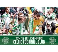 Football - Poster - Celtic FC - League Cup Winners 14-15