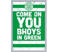 Football - Poster - Celtic FC Vintage + cadre amovible, Shinsuke® Maxi MDF argenté, vitre acrylique