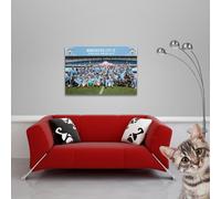 Football - Poster - Manchester City - Champions 17/18 + 1 paquet de tesa Powerstrips® - Contenu 20 pièces