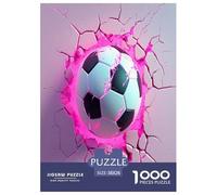 Football Puzzle 1000 Pièces Cadeau Unique Jeu Éduchatif Challenge Toy À De Qualité Supérieure Peinture Art pour Adultes Et Enfants À Partir De 12 Ans 38x26cm/1000pcs