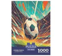 Football Puzzle 1000 Pieces Cadeau Unique Jeu Éduchatif Défi Jouet À De Qualité Supérieure Peinture Art pour Adultes Et Enfants 38x26cm/1000pcs