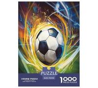Football Puzzle 1000 Pieces Cadeau Unique Jeu Éduchatif Défi Jouet À De Qualité Supérieure Peinture Art pour Adultes Et Enfants À Partir De 12 Ans 70x50cm/1000pcs