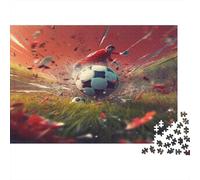 Football Puzzle 1000 Pièces Educa Jouet en Bois Divertissement Créatif Décoration Intérieure Gardien de But Jeu Éducatif Challenge Toy Adultes Et Enfants À Partir De 14 Ans 1000pcs (75x50cm)
