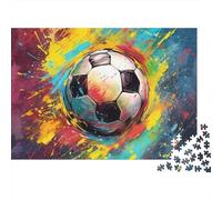 Football Puzzle pour Adultes Fun 500 Piece Coupe du Monde Décoration, Anti-Stress, Jeu ÉduChatif, Jeu Intellectuel, Détente Et Intelligence (500pcs (52x38cm))