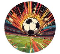 Football Puzzle Rond 1000 Pièces Sports Basketball Physical Educhation Enfants DécoRation Murale Classiques Activité Différente 1000pcs (67.5x67.5cm)